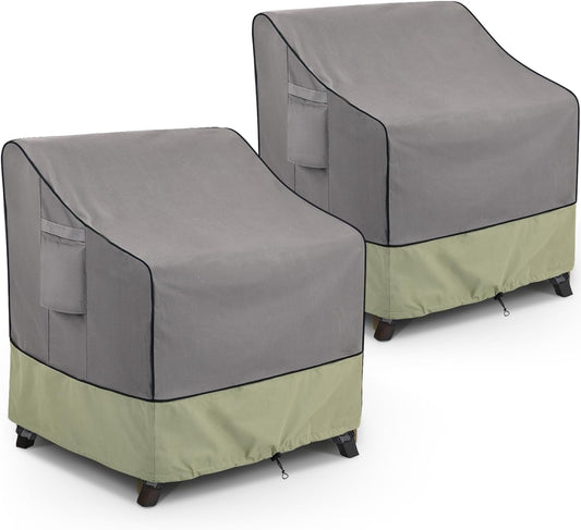 KylinLucky Gray-Green Chair Covers - 2 Pack — original product view