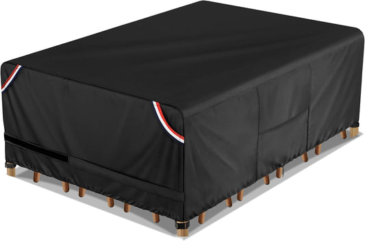 KylinLucky Black Dining Table and Chair Set Cover — original product view