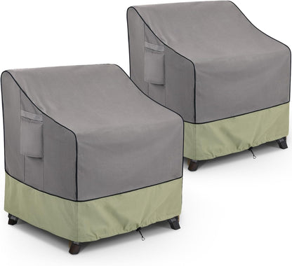 KylinLucky Gray-Green Chair Covers - 2 Pack — original product view