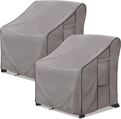 KylinLucky Gray Chair Covers - 2 Pack — original product view