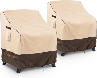KylinLucky Beige-Brown Chair Covers - 2 Pack — original product view