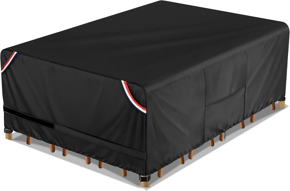 KylinLucky Black Dining Table and Chair Set Cover — original product view