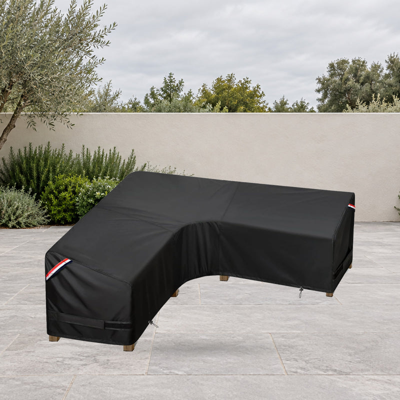 KylinLucky Black L-Shaped Sectional Cover