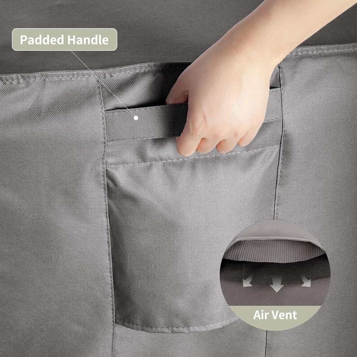 KylinLucky range — Handle and vent detail